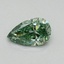 0.40 Ct. Fancy Vivid Green Pear Lab Grown Diamond