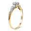 The Karsyn Ring, smalltop view on a hand