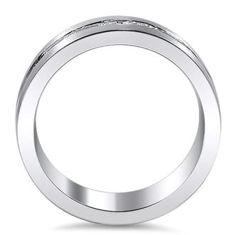Custom Princess Cluster Channel Set Diamond Ring