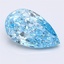 5.06 Ct. Fancy Vivid  Blue Pear Lab Grown Diamond