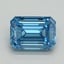 1.09 Ct. Fancy Vivid Blue Emerald Lab Grown Diamond