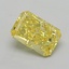 1.59 Ct. Fancy Vivid  Yellow Radiant Lab Grown Diamond