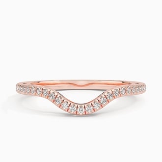 Tacori Lunetta Crescent Contoured Diamond Ring (1/5 ct. tw.) in 18K Rose Gold