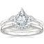 18K White Gold Petite Opera Diamond Ring (1/4 ct. tw.) with Crescent Diamond Ring