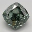 3.57 Ct. Fancy Intense Green Cushion Lab Grown Diamond