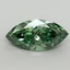 3.03 Ct. Fancy Vivid Pacific Green Marquise Lab Grown Diamond