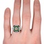 The Seville Ring, smallzoomed in top view on a hand