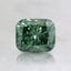 0.81 Ct. Fancy Vivid Pacific Green Cushion Lab Grown Diamond
