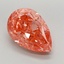 6.14 Ct. Fancy Vivid Pink Pear Lab Grown Diamond