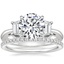18K White Gold Embrace Diamond Ring with Luxe Ballad Diamond Ring (1/4 ct. tw.)