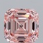 3.27 Ct. Fancy Intense Pink Asscher Lab Grown Diamond