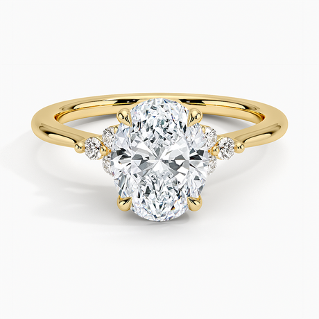 Trio Cluster Engagement Ring