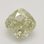 0.61 Ct. Fancy Light Brownish Greenish Yellow Cushion Diamond
