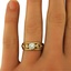 The Dryden Ring, smalltop view on a hand