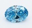 1.56 Ct. Fancy Vivid  Blue Oval Lab Grown Diamond
