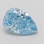 1.08 Ct. Fancy Vivid Blue Pear Lab Grown Diamond
