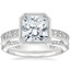 Platinum Sinclair Art Deco Diamond Ring (1/6 ct. tw.) with Alena Diamond Ring
