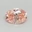 2.04 Ct. Fancy Vivid Pink Oval Lab Grown Diamond