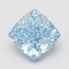 5.08 Ct. Fancy Vivid Blue Cushion Lab Grown Diamond