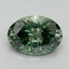 2.70 Ct. Fancy Vivid Pacific Green Oval Lab Grown Diamond