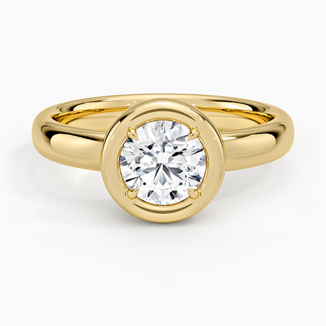 Andrea Bezel Prong Ring