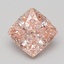 3.03 Ct. Fancy Vivid Pink Cushion Lab Grown Diamond