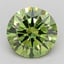 4.00 Ct. Fancy Vivid Green Round Lab Grown Diamond