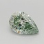 0.50 Ct. Fancy Vivid Green Pear Lab Grown Diamond