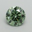 0.71 Ct. Fancy Vivid Green Round Lab Grown Diamond