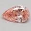 1.00 Ct. Fancy Intense Pink Pear Lab Grown Diamond