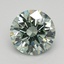 1.06 Ct. Fancy Intense Green Round Lab Grown Diamond