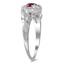 The Abby Ring, smalltop view on a hand