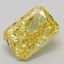 1.57 Ct. Fancy Vivid  Yellow Radiant Lab Grown Diamond