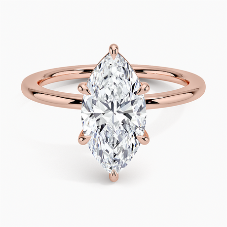 14K Rose Gold Audrey Perfect Fit 1.4mm Solitaire Ring