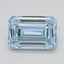 5.00 Ct. Fancy Intense  Blue Emerald Lab Grown Diamond