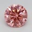 1.53 Ct. Fancy Vivid Pink Round Lab Grown Diamond