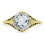 Art Deco Aquamarine Cocktail Ring