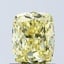 1.07 Ct. Fancy Intense Yellow Cushion Lab Grown Diamond
