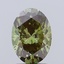 2.01 Ct. Fancy Intense  Green Oval Lab Grown Diamond