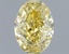 1.00 Ct. Fancy Intense  Yellow Oval Lab Grown Diamond