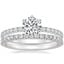 18K White Gold Bliss Diamond Ring (1/6 ct. tw.) with Bliss Diamond Ring (1/5 ct. tw.)