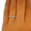 The Lois Ring, smalltop view on a hand