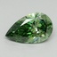 1.1 Ct. Fancy Vivid Pacific Green Pear Lab Grown Diamond
