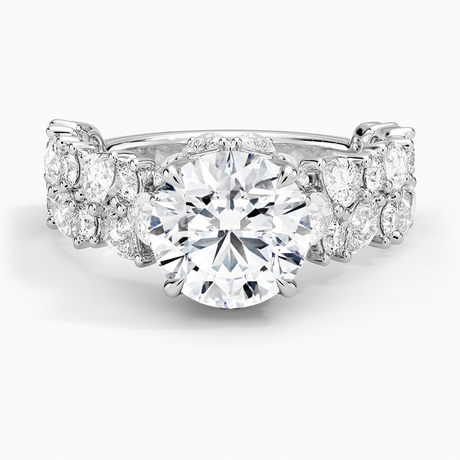Platinum Olivetta Double Row Diamond Ring (2 1/2 ct. tw.)