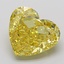 8.62 Ct. Fancy Vivid None Yellow Heart Lab Grown Diamond