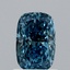1.07 Ct. Fancy Vivid Blue Cushion Lab Grown Diamond