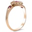 The Loreta Ring, smalltop view on a hand
