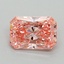 1.09 Ct. Fancy Vivid Pink Radiant Lab Grown Diamond