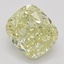 2.71 Ct. Fancy Light Yellow Cushion Diamond