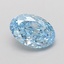 1.09 Ct. Fancy Vivid Blue Oval Lab Grown Diamond